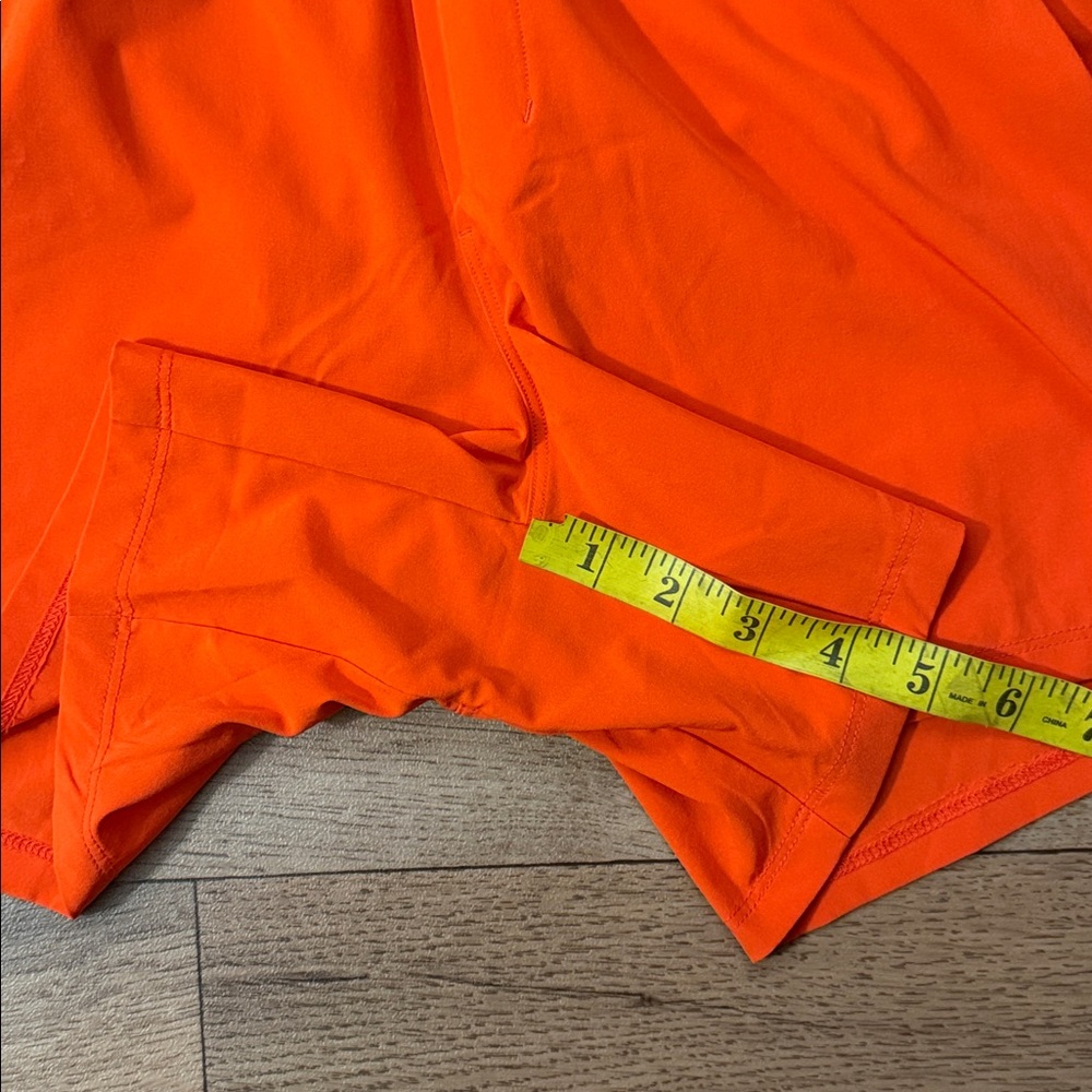 Lululemon Men’s Size Small Bright Orange Training Shorts Running Fitness Workout - Picture 11 of 11